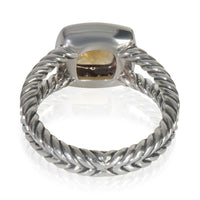 Sterling Silver Citrine and Diamond Petite Albion Ring