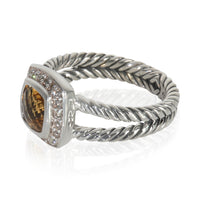 Sterling Silver Citrine and Diamond Petite Albion Ring
