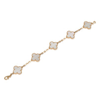 Yellow Gold Mother Of Pearl Vintage Alhambra Bracelet