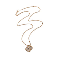 Rose Gold Diamond Vintage Alhambra Pendant