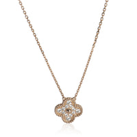 Rose Gold Diamond Vintage Alhambra Pendant