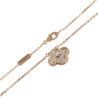 Rose Gold Diamond Vintage Alhambra Pendant
