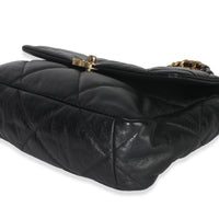 Black Quilted Lambskin Medium Chanel 19 Flap Bag