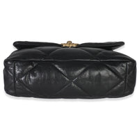 Black Quilted Lambskin Large Chanel 19 Flap Bag