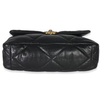 Black Quilted Lambskin Medium Chanel 19 Flap Bag