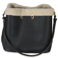 Black Shearling Monogram Neonoe MM