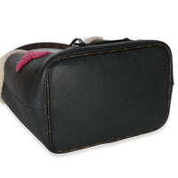 Black Shearling Monogram Neonoe MM