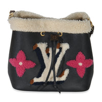 Black Shearling Monogram Neonoe MM