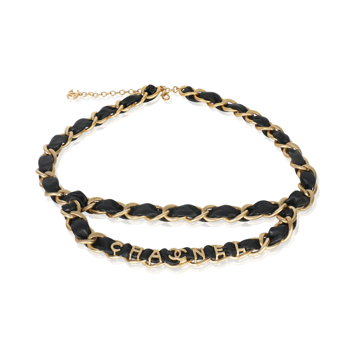 Chanel Gold Plated 2020 Leather Chain Link Belt fv