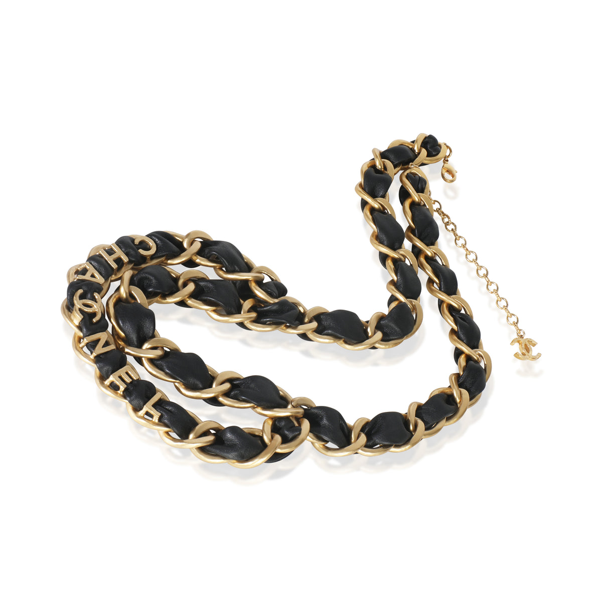 Chanel Gold Plated 2020 Leather Chain Link Belt pv