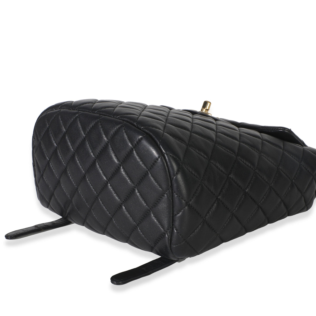 Black Lambskin Quilted Small Urban Spirit Backpack