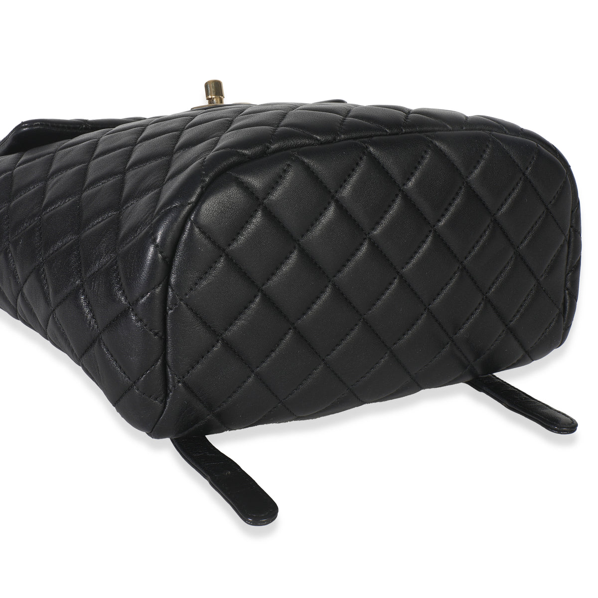 Black Lambskin Quilted Small Urban Spirit Backpack