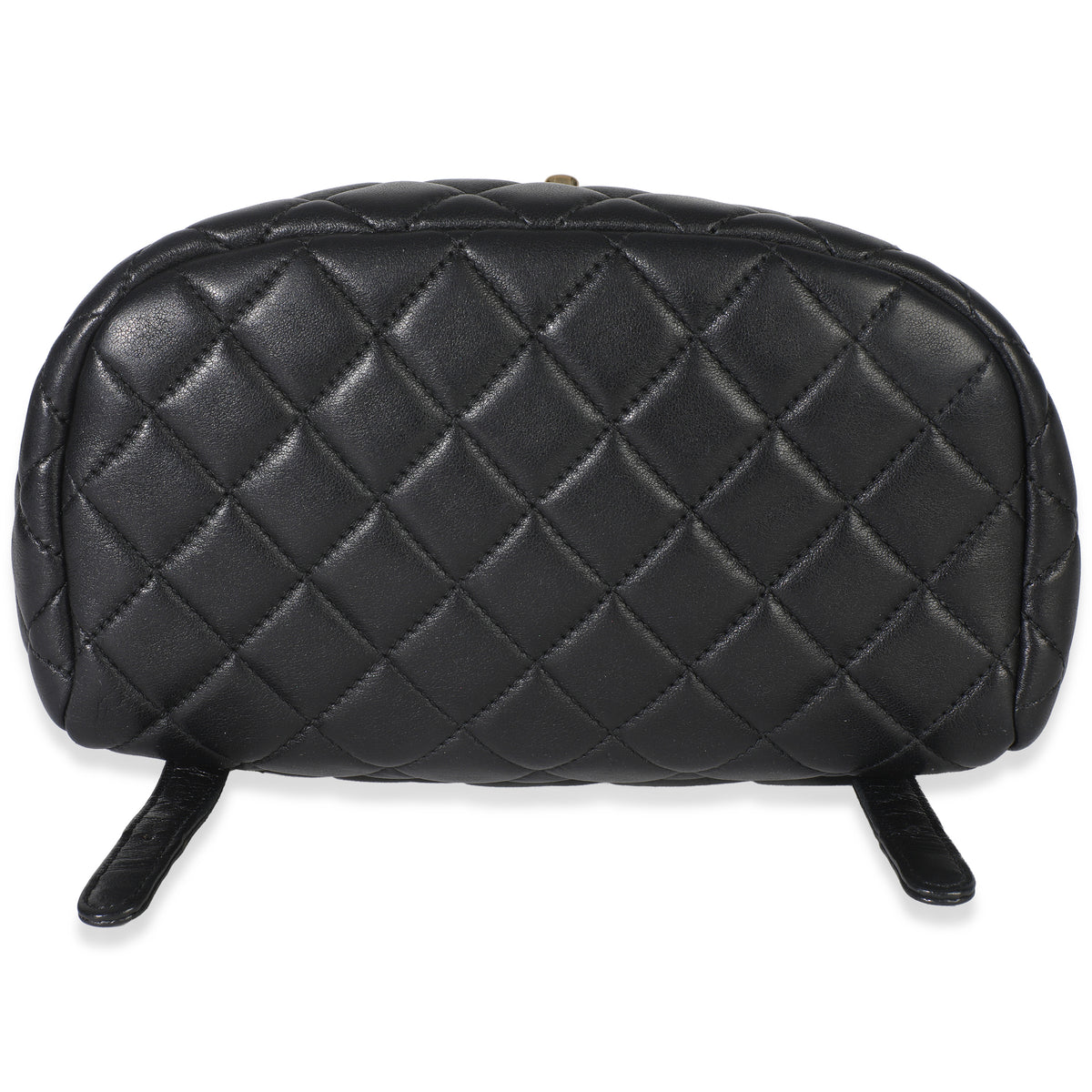 Black Lambskin Quilted Small Urban Spirit Backpack