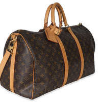 Monogram Canvas Keepall Bandouliere 50