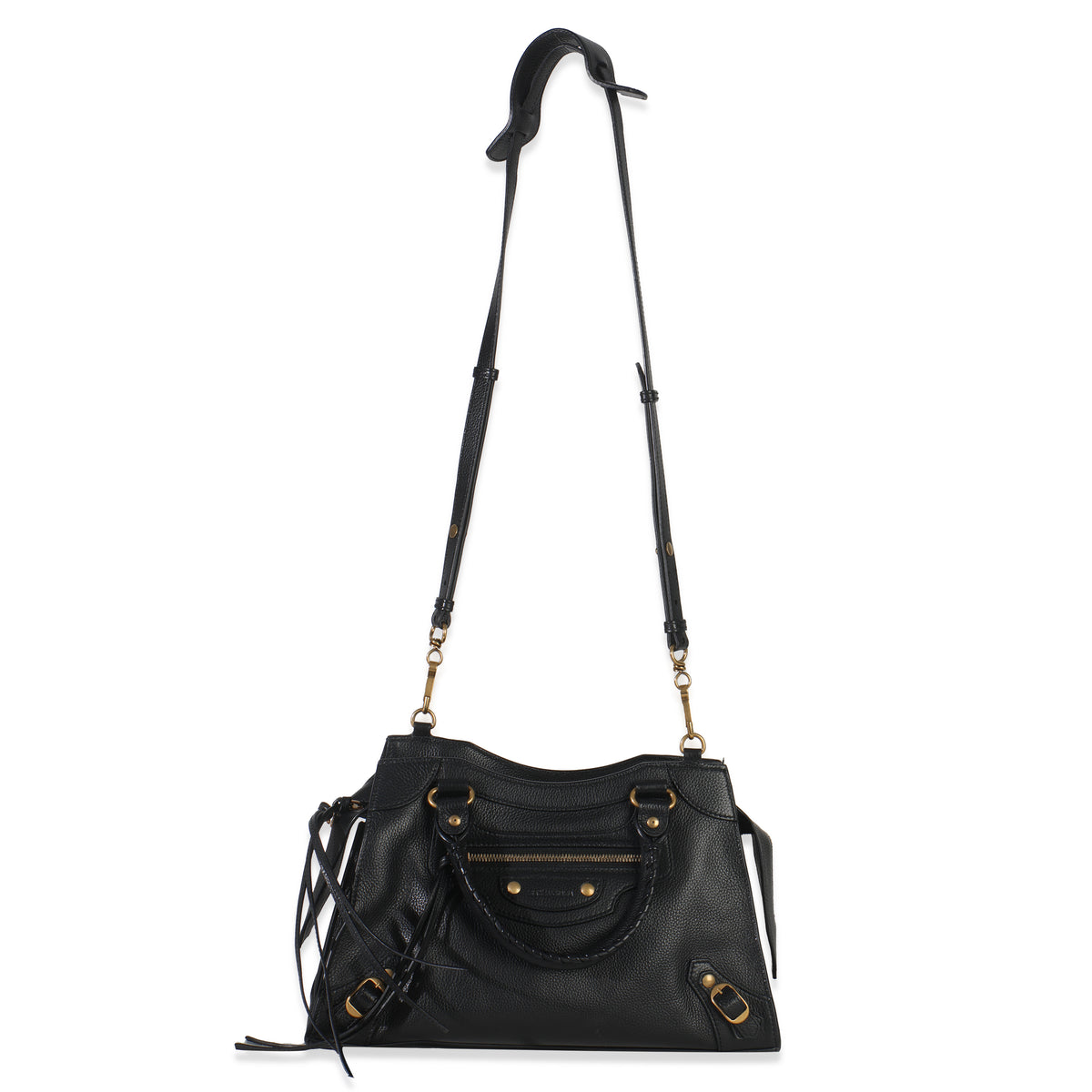 Black Smooth Calfskin Small Neo Classic City Bag