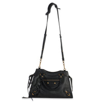 Black Smooth Calfskin Small Neo Classic City Bag