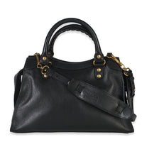 Black Smooth Calfskin Small Neo Classic City Bag