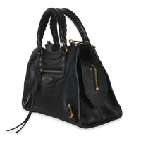 Black Smooth Calfskin Small Neo Classic City Bag