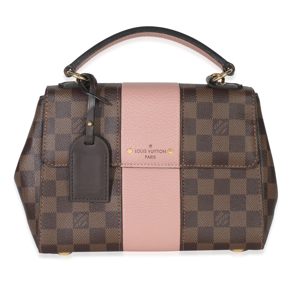 Louis Vuitton Ebene Damier and Magnolia Bond Street BB Handbag fv