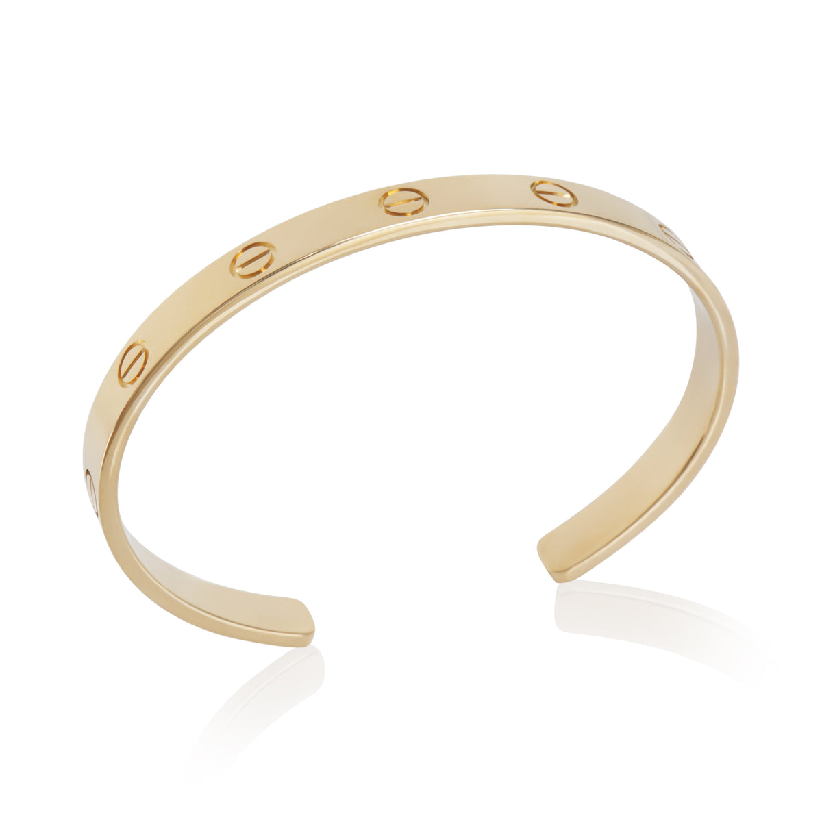 Yellow Gold  Love Cuff Bracelet