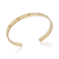 Yellow Gold  Love Cuff Bracelet