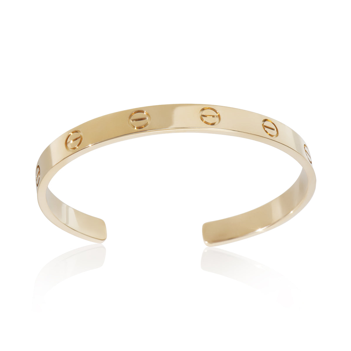 Yellow Gold  Love Cuff Bracelet