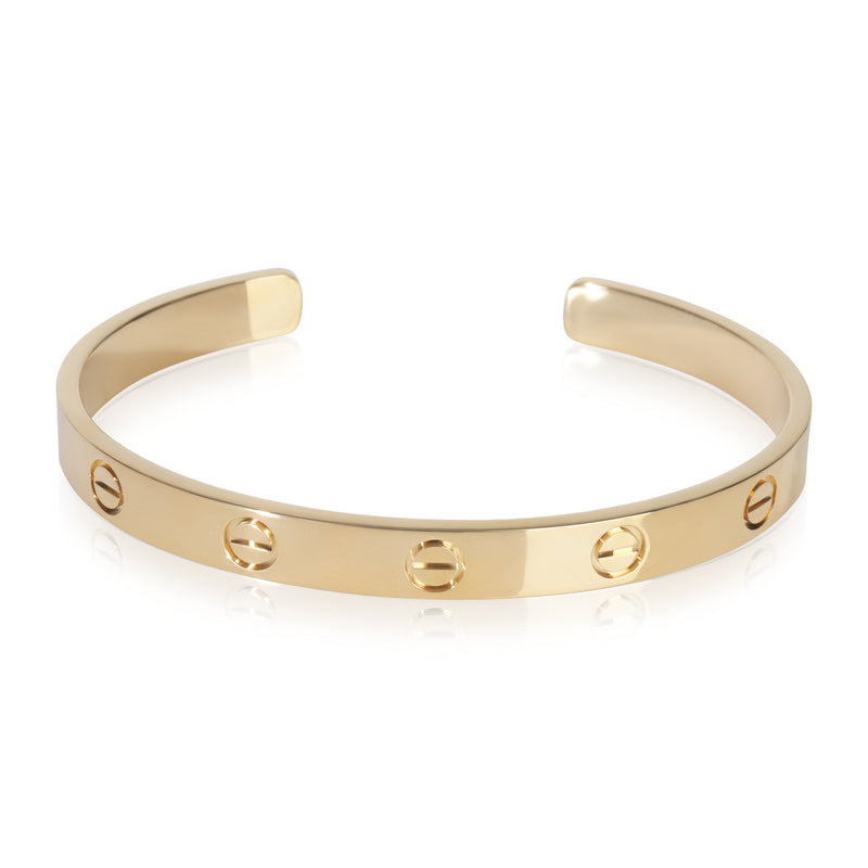 Yellow Gold  Love Cuff Bracelet