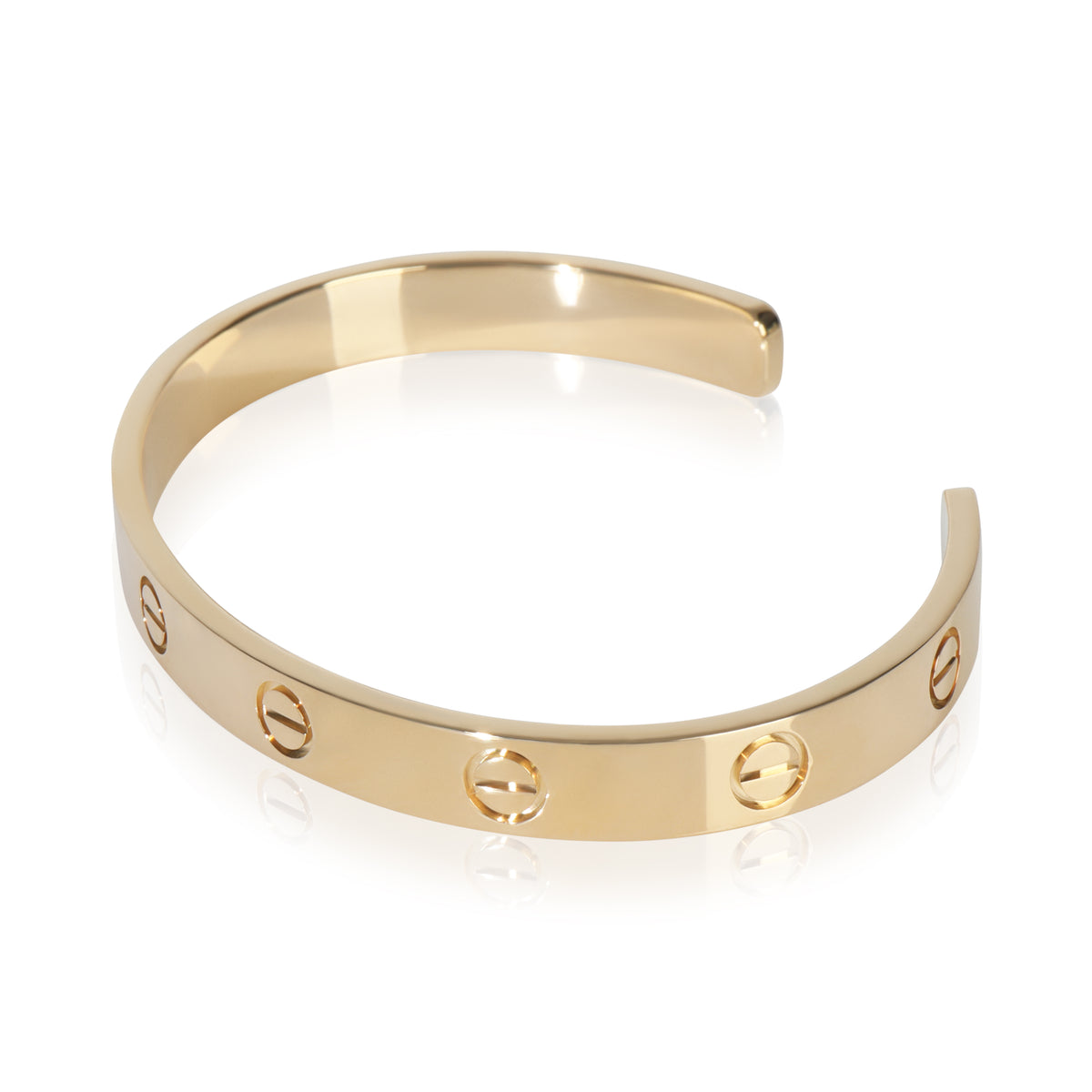 Yellow Gold  Love Cuff Bracelet