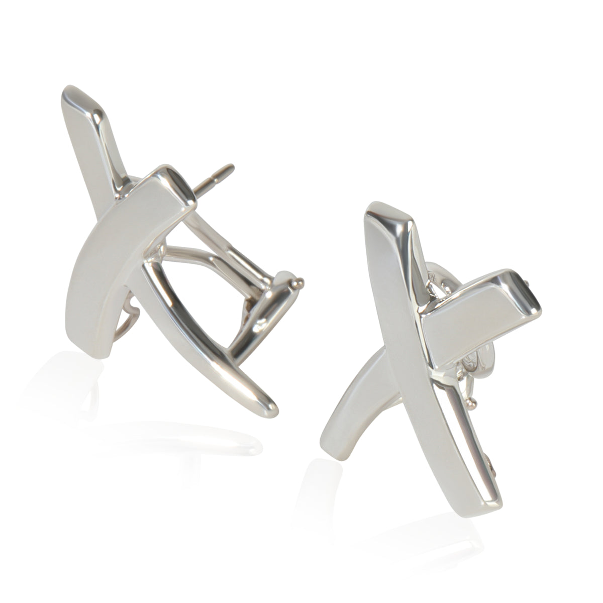 Sterling Silver  Vintage Paloma Picasso Grafitti X Earrings