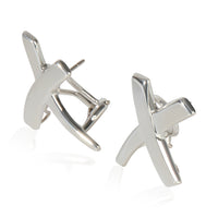 Sterling Silver  Vintage Paloma Picasso Grafitti X Earrings