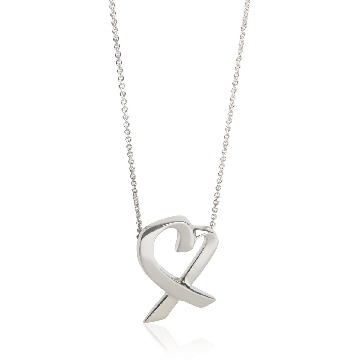 Sterling Silver  Vintage Paloma Picasso Loving Heart Pendant