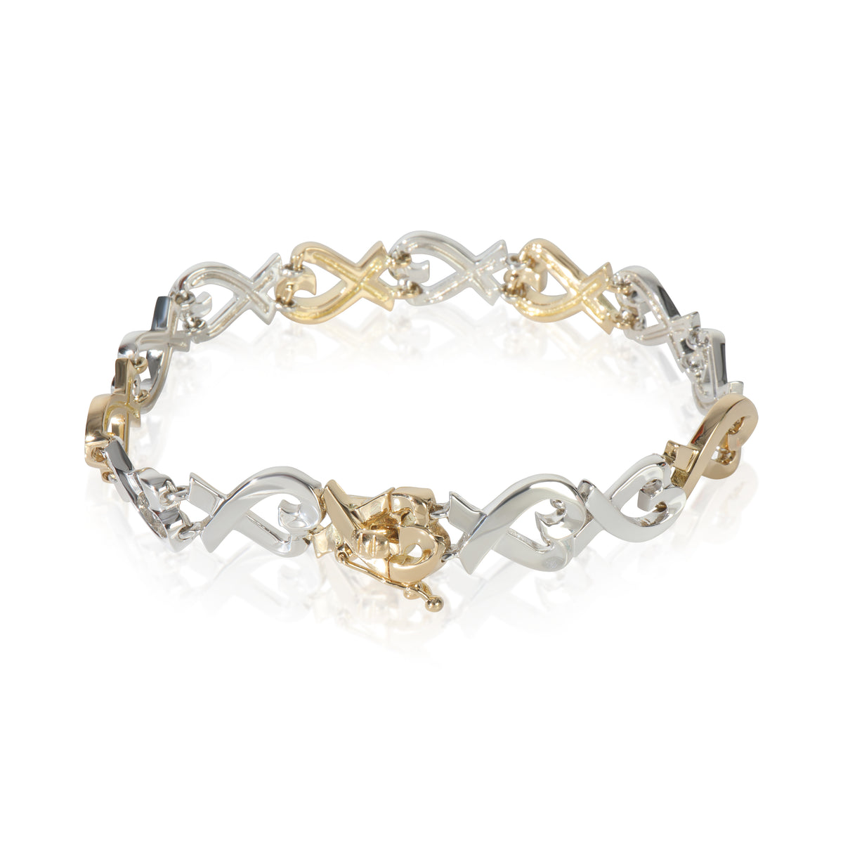 Yellow Gold & Sterling Silver  Vintage Paloma Picasso Loving Heart