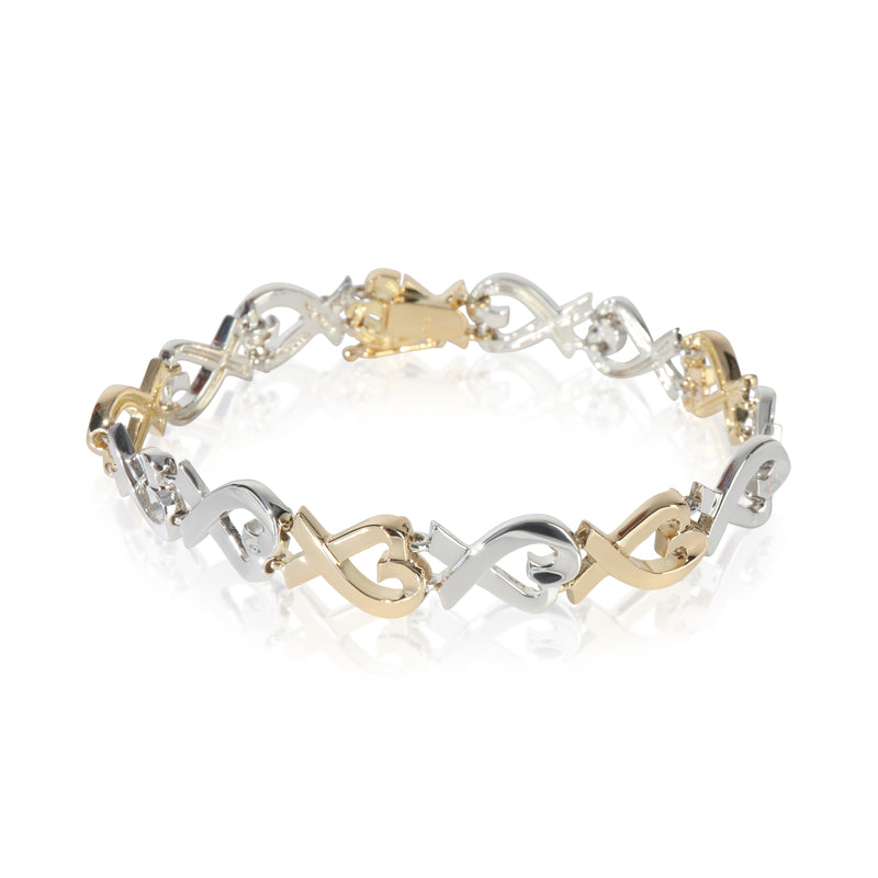 Yellow Gold & Sterling Silver  Vintage Paloma Picasso Loving Heart