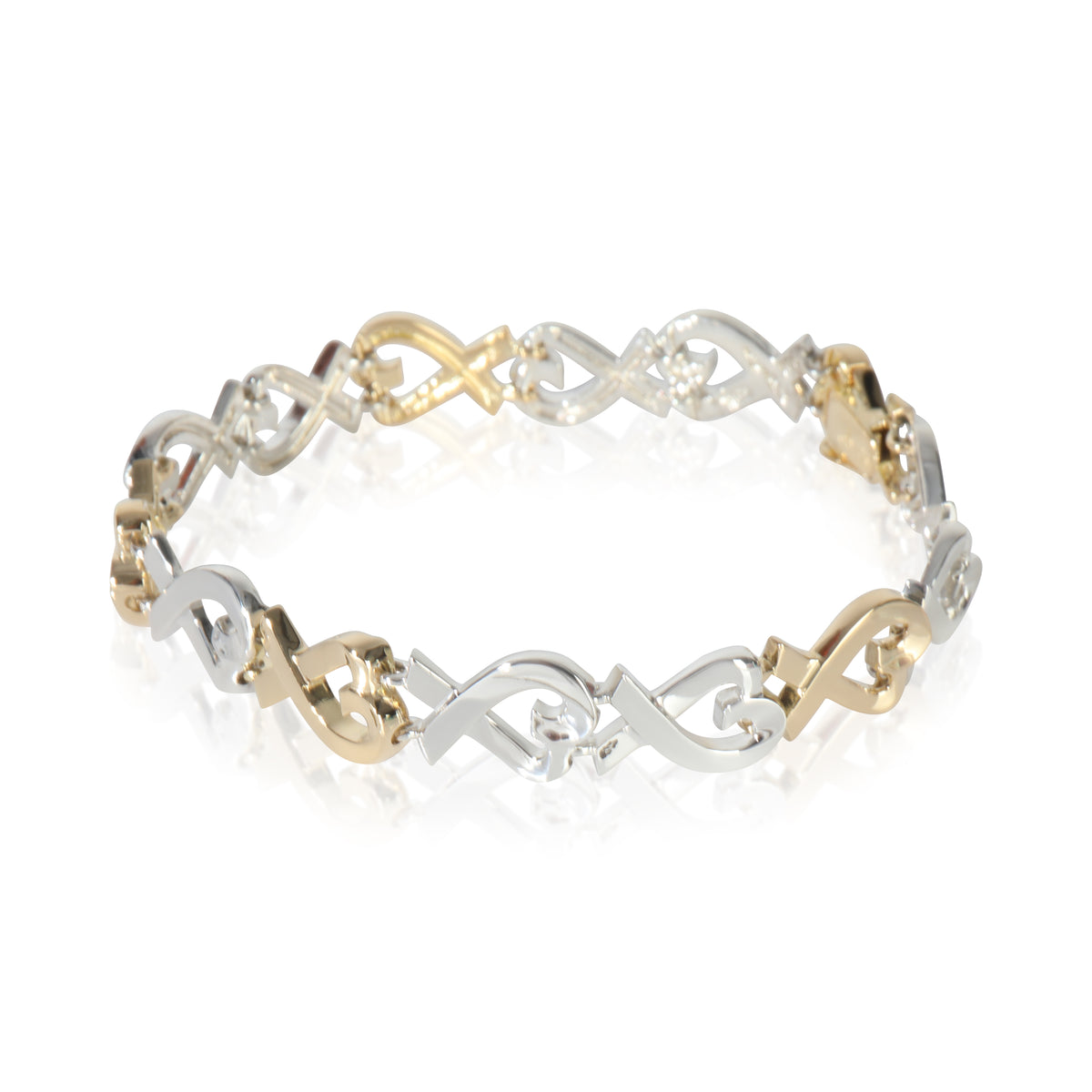 Yellow Gold & Sterling Silver  Vintage Paloma Picasso Loving Heart