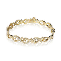 Yellow Gold Diamond Vintage Paloma Picasso Loving Heart Bracelet