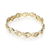 Yellow Gold Diamond Vintage Paloma Picasso Loving Heart Bracelet