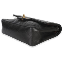 Chanel 24k Vintage Black Quilted Medium Classic Double Flap Bag Handbag box