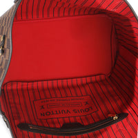 Cherry Damier Ebene Canvas Neverfull MM