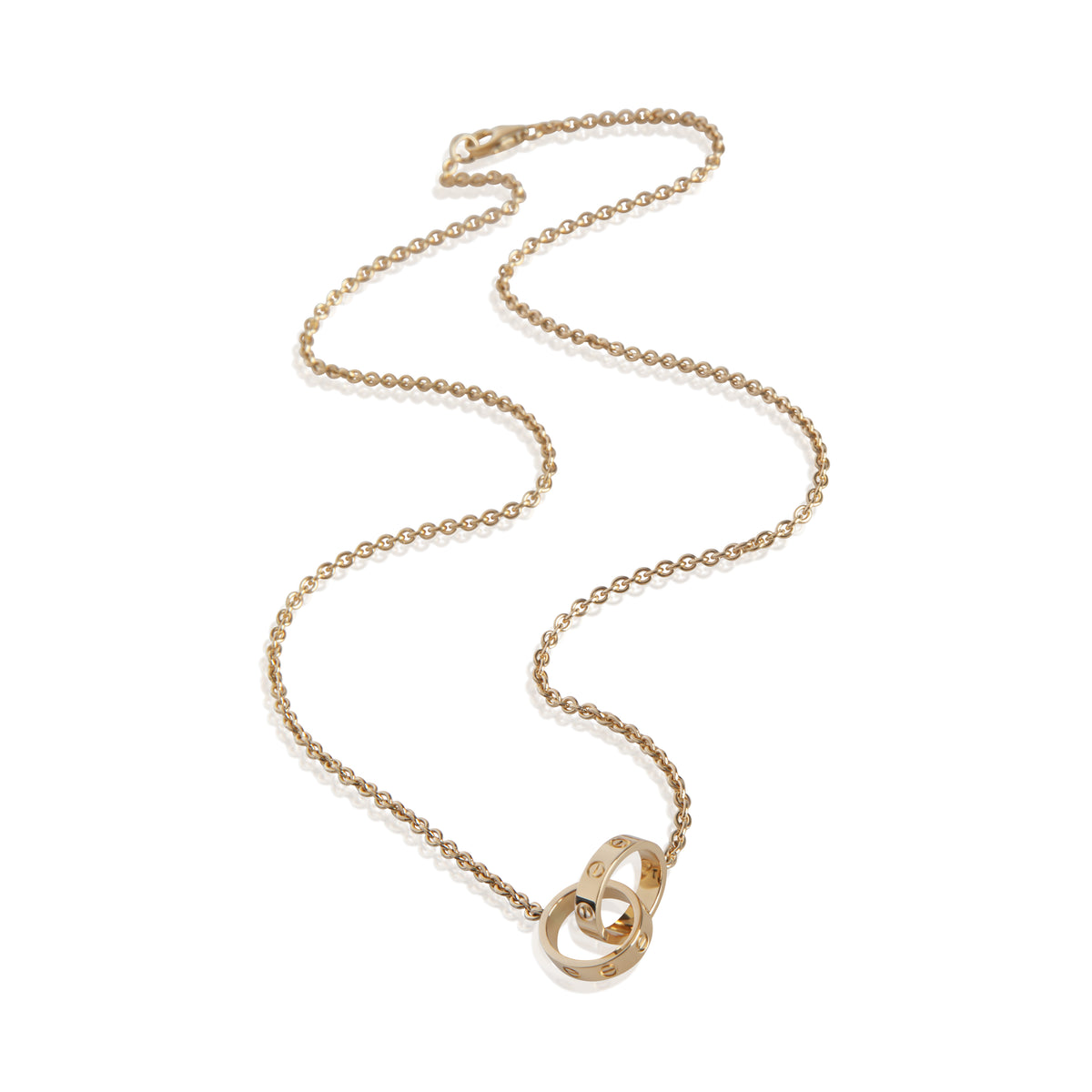Yellow Gold  Love Necklace