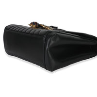 Black Calfskin Queen Margaret Top Handle Bag