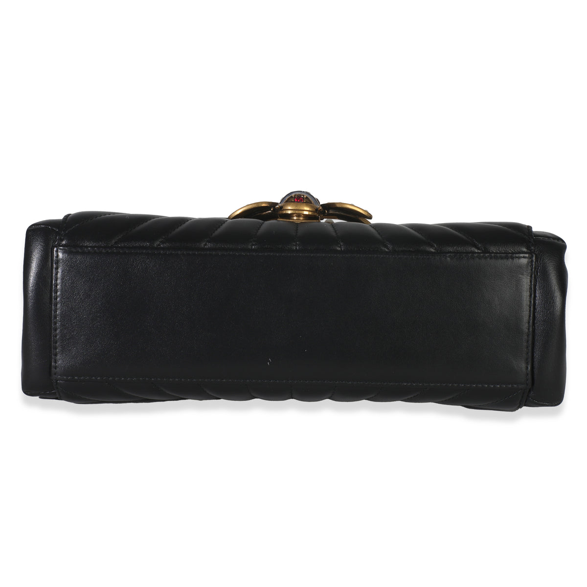 Black Calfskin Queen Margaret Top Handle Bag