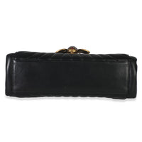 Black Calfskin Queen Margaret Top Handle Bag