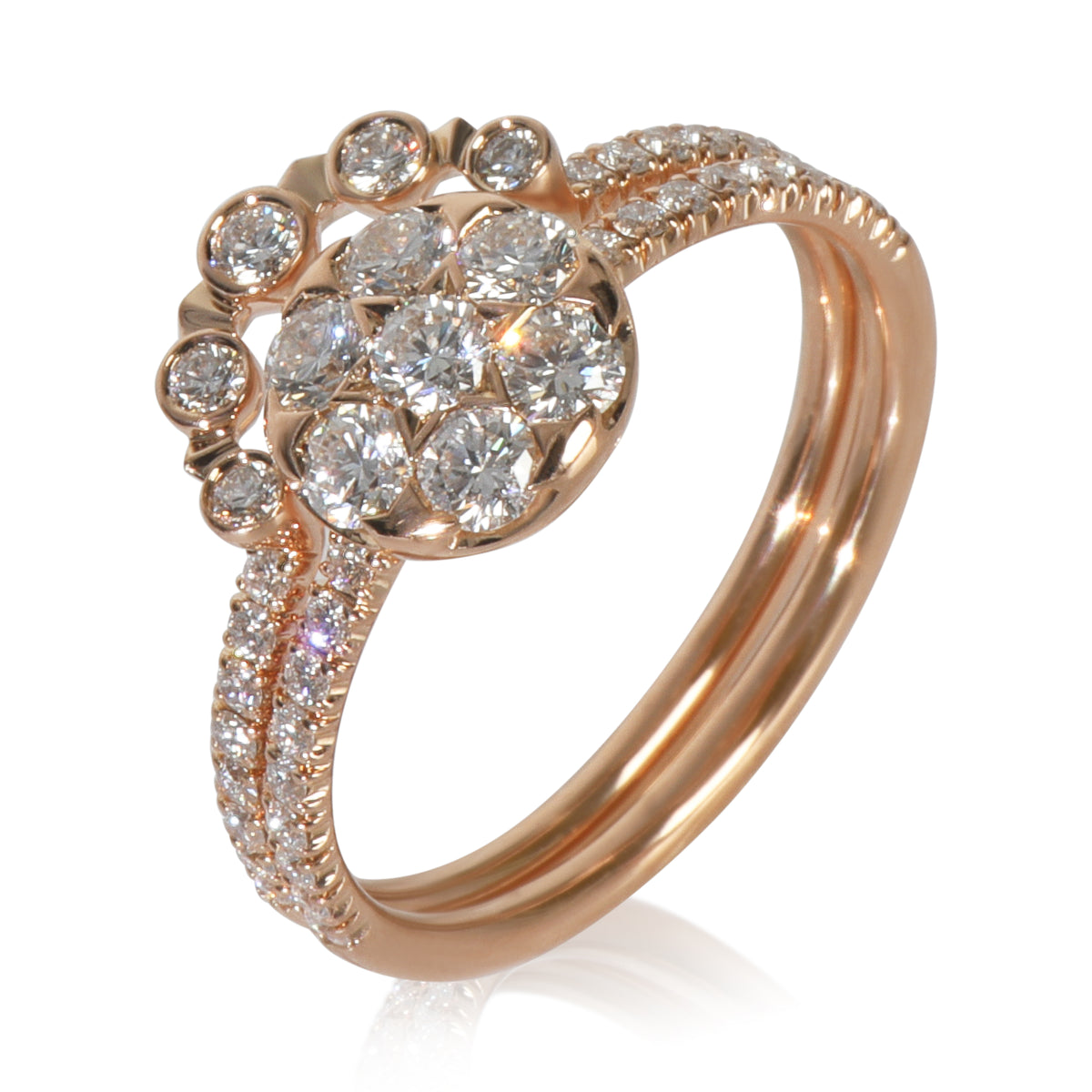 Rose Gold Diamond Etincelle Ring