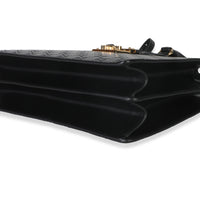 Black Guccissima Leather Medium Padlock Convertible Tote