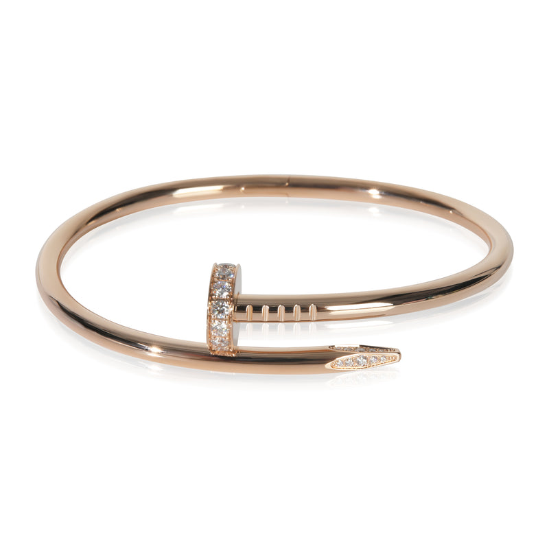 Cartier Rose Gold Diamond Juste Un Clou Bracelet fv