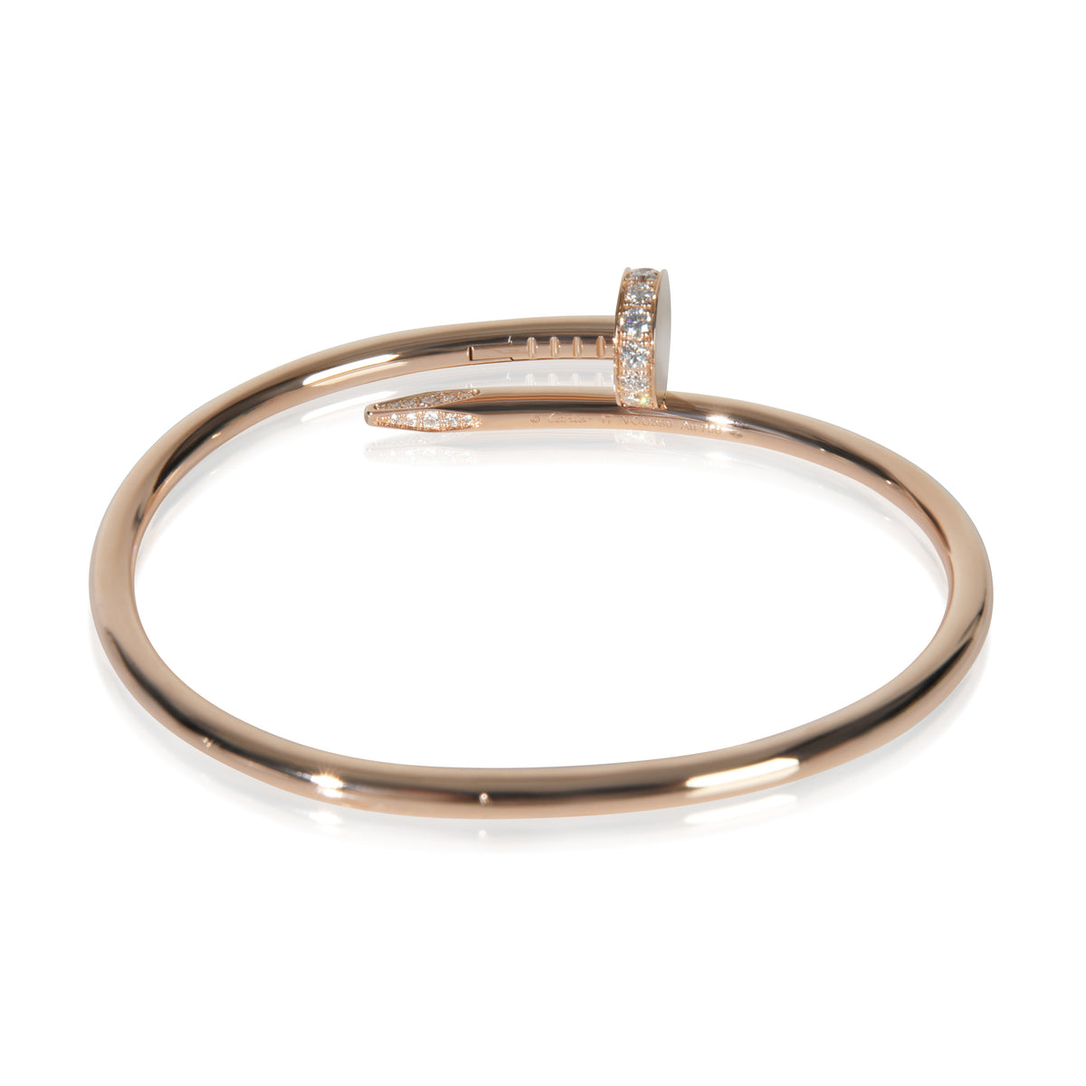 Cartier Rose Gold Diamond Juste Un Clou Bracelet pv