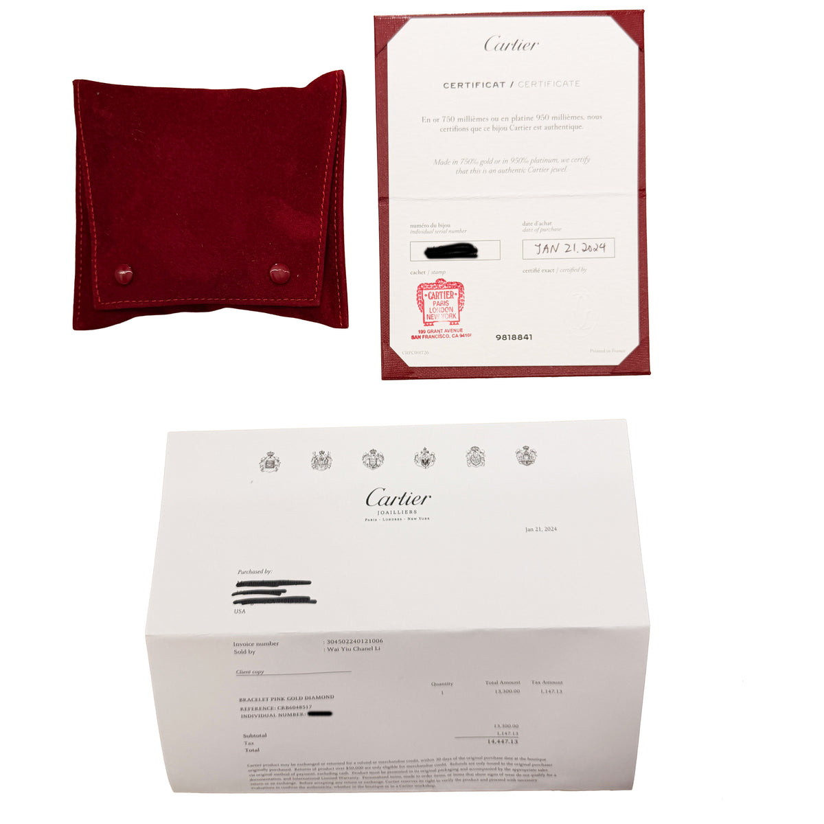 Rose Gold Diamond Juste Un Clou Bracelet