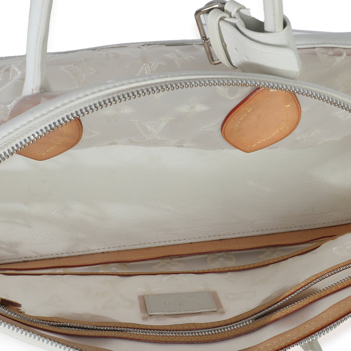 White Monogram Transparence Lockit East West