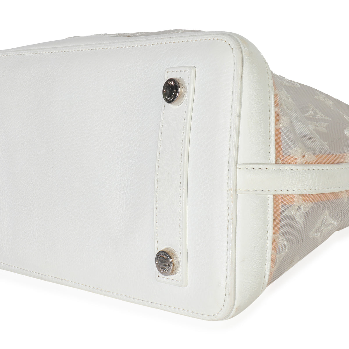 White Monogram Transparence Lockit East West