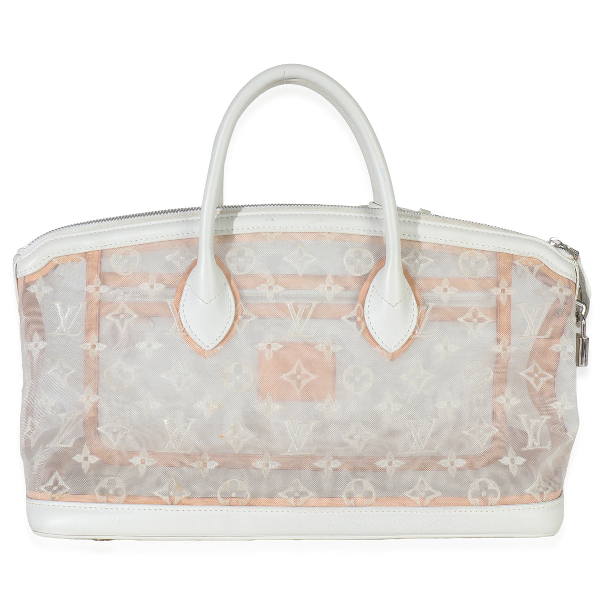 White Monogram Transparence Lockit East West